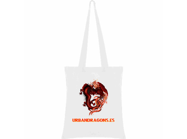 Bolso de Tela " Phoenix loves Dragon" - Imagen 2
