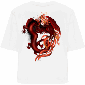 Camiseta corta "Phoenix loves Dragon"