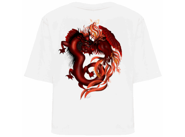 Camiseta corta "Phoenix loves Dragon"