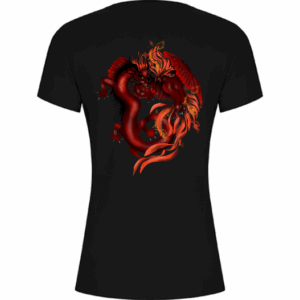 Camiseta Ajustada Dragon Love Phoenix